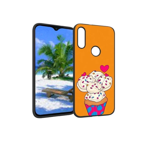 Compatible with Moto E 2020 Phone Case, muffin-sweets-93-52 Case Silicone Protective for Teen Girl Boy Case for Moto E 2020