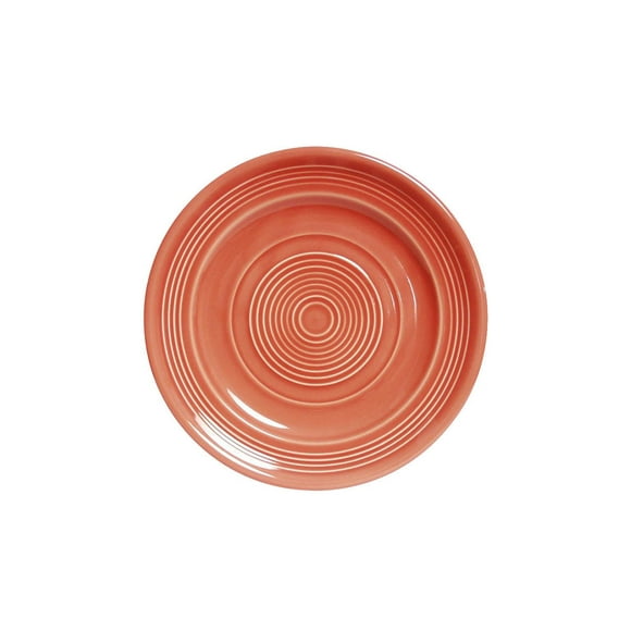 Tuxton China CNA-074 Plate, 7-1/2" dia., round, wide rim, microwave & dishwasher safe, oven proof, fully vitrified, lead-free, ceramic, Concentrix, Cinnebar, Case of 24