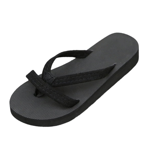 Flip Flops for Women Fashion Slippers Summer Casual Clip Toe Beach Sandals Lace-Up Comfortable Cute Sandals Black, Size 8