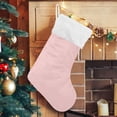 thumbnail image 5 of Coolnut Christmas Stocking Personalized Solid Color Large Candy Stocking Hanging Gift Xmas Stockings Decoration 1 PC for Family Holiday Party Ornaments Decor Fireplace, 5 of 7