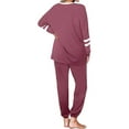 thumbnail image 5 of Sexy Dance Casual 2 Piece Outfits for Women Long Sleeve Sweatsuit Jogger Sets Track Suits Lounge Set Drawstring Sweatpants Jogger Sport Outfits Set, 5 of 5