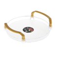 thumbnail image 4 of Plateau de Service en Acrylique Transparent, Plateau de Toilette, Plateau de Vanité, Rond Multifonctionnel Robuste 21.8x5cm, 4 of 9