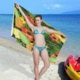 thumbnail image 6 of GZHJMY Microfiber Beach Towel,Palm Pineapple Super Absorbent Sport Towel with Pouch,Quick Dry Pool Towels Pool Blanket for Swimming,Picnic,Yoga Gym 31×71in Bath Towels, 6 of 7