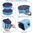 thumbnail image 3 of Piscina plegable para perros, de plástico, para niños, para mascotas, bebés y niños pequeños, 80 x 20 cm, color azul, 3 of 5