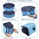 thumbnail image 3 of Bañera plegable para perros Piscina de plástico para niños Bañera de aseo plegable para mascotas Niños Bebés y niños pequeños, 80 x 20 cm Azul, 3 of 5
