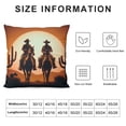 thumbnail image 5 of Wuche Western Square Pillow Cases - Cowboy Pillow Covers - Sunset Pillowcases  Multiple specifications, 5 of 5