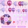 thumbnail image 2 of Kit de guirnaldas con forma de arco de globos Amandir, rosa y morado, 153 unidades, 2 of 7