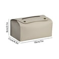 thumbnail image 3 of ChicYu Leather Tissue Box Storage Box Desktop Napkin Holders for Storing Tissues in Living Room Dining Room and Office, 3 of 5