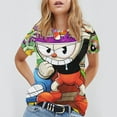 thumbnail image 3 of Cuphead T-Shirts for Men Women, Anime Short Shirts, Unisex Short Sleeve Tops, Crew Neck Tee Shirts, S-4XL, 3 of 8