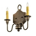 thumbnail image 4 of Meyda Tiffany 216937 Paquita 2 Light 12" Tall Wall Sconce - Dark Smoke, 4 of 5