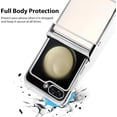 thumbnail image 2 of for Samsung Galaxy Z Flip 5 Case Plating Frame Electroplate Clear Luxury Elegant Case Camera Protector Soft TPU Shockproof Protective 3 PCS Anti-Skid Galaxy Z Flip 5 Case -Silver, 2 of 12