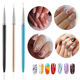 thumbnail image 5 of Juego de pinceles Zhivalor para Uñas delineador de dibujo y pintura mango de Metal para esmalte de Gel UV, 5 of 5
