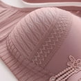 thumbnail image 5 of ATOYSOY 2Pc Plus Size Everyday Bra Lace Breathable Push Up Underwear Wireless Workout Support Full Coverage Bra Girls Teens Smoothing Comfy Bra Purple, 5 of 7