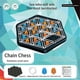thumbnail image 3 of Chain Triangle Geometry Board Chess Game Triggle Rubber Band Game Educational Interactive Multiplayer Kid Toys Family Party Gift New, 3 of 5