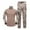 Beige, variant on Axiiglly 2 Piece Set for Men Color Block Zipper Pullover Sweatshirt Tracksuit Elastic Waist Jogging Sweatpant with Pockets Casual Multicolor Hiking Running Sport Suits Set M-3XL