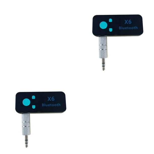 Methold Receptor Bluetooth 5,0 3,5mm coche estéreo Audio música micrófono manos libres adaptador inalámbrico compatible con tarjeta TF 2piezas