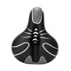 thumbnail image 5 of Asiento de bicicleta de repuesto, ancho, cómodo, impermeable, hueco en el centro, para interior y exterior. Plata, 5 of 9