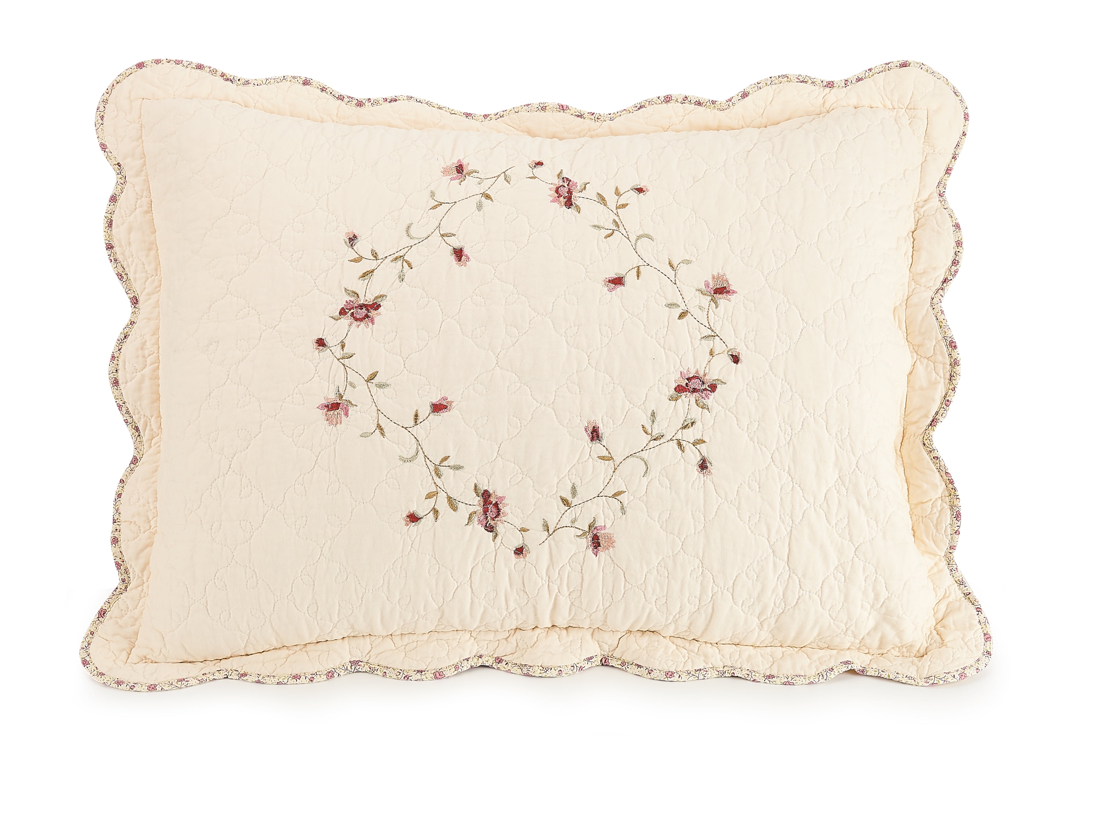 Better Homes & Gardens Burgundy Hannalore 2Piece Cotton King Sham