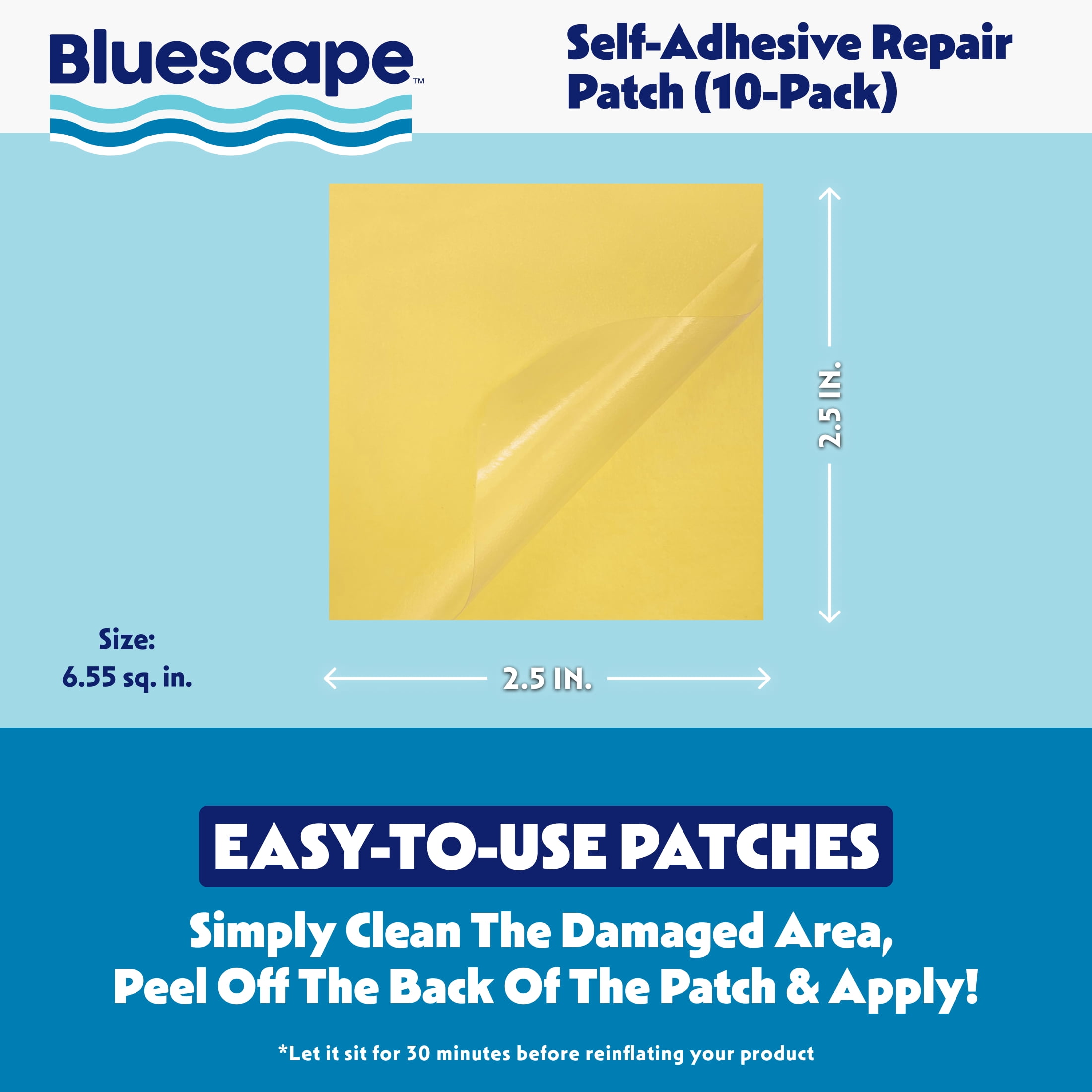 Bluescape Adhesive Repair Patch 6.55" 10-pack