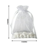 Efavormart 10PCS WHITE Organza Gift Bag Drawstring Pouch Wedding Favors ...