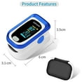 thumbnail image 5 of SUWU Pulse Oximeter Fingertip, Oxygen Monitor Fingertip for Sports Use,with Lanyard,Blue, 5 of 5