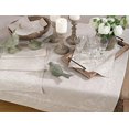 thumbnail image 4 of Fennco Styles Embroidered Swirl Design Linen Blend Tablecloth, 4 of 12
