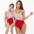 thumbnail image 4 of URMAGIC Mommy and Me Matching Family Swimsuit Ruffle Women Swimwear Kids Toddler Bikini Bathing Suits Summer Beachwear Sets, 4 of 5