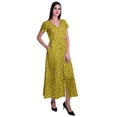 thumbnail image 4 of Moomaya Robe Longue Maxi pour Femmes à Manches Courtes, Robe Formelle/décontractée avec Poches P-TTG, 4 of 6