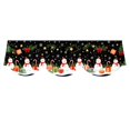 thumbnail image 2 of 2 Pack Christmas Window Scarf Valance, Black and White Living Room Decor with Snowman and Reindeer Prints, Fireplace Decorations for Living Room Mantle, Curtain for Door Window,, 2 of 8