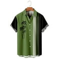 thumbnail image 2 of Men's Hawaiian Shirt Printed Hombre Fashion Shirt Casual Beach Shirts Summer T-Shirt Short Sleeve Shirt Top, 2 of 3