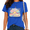 1-blue, variant on Women's Watercolor Gold Glitter Mountain Cross Faith Bible Inspirational Saying Graphic Cotton Short Sleeve T-Shirt