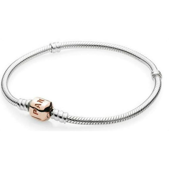 Moments Silver Bracelet with Rose Clasp - 18 cm - 580702-18