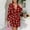 Red, variant on SYMOID Womens Red Floral Kimono Robe - 95% Polyester 5% Spandex, Self-Tie Waist, S-XXXXXL Inclusive Size, Soft Bath & Loungewear,Size 5XL