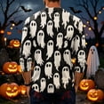 thumbnail image 4 of Domuza Halloween Henley Shirts Men Horror Novelty Print Casual Long Sleeve Button Down Basic T-Shirt Moisture Wicking Regular Fit Pullover 2XL, 4 of 4