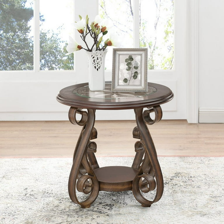 Brown end tables deals walmart