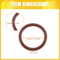 thumbnail image 2 of Unique Bargains Universal O Ring Seal Gasket Orings Seal Washer for Plumbing for Cars 15mm ID x 2mm CS Brown 50pcs, 2 of 6