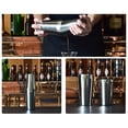 thumbnail image 4 of Cocktail Shaker Stainless Steel - 1 Set Reusable Martini Mixer Drink Mixing Cup, 4 of 7