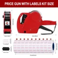 thumbnail image 5 of Labeling Machine 8 Digit Price Tag Gun With Sticker Labels & Ink Refill For Shop, 5 of 6