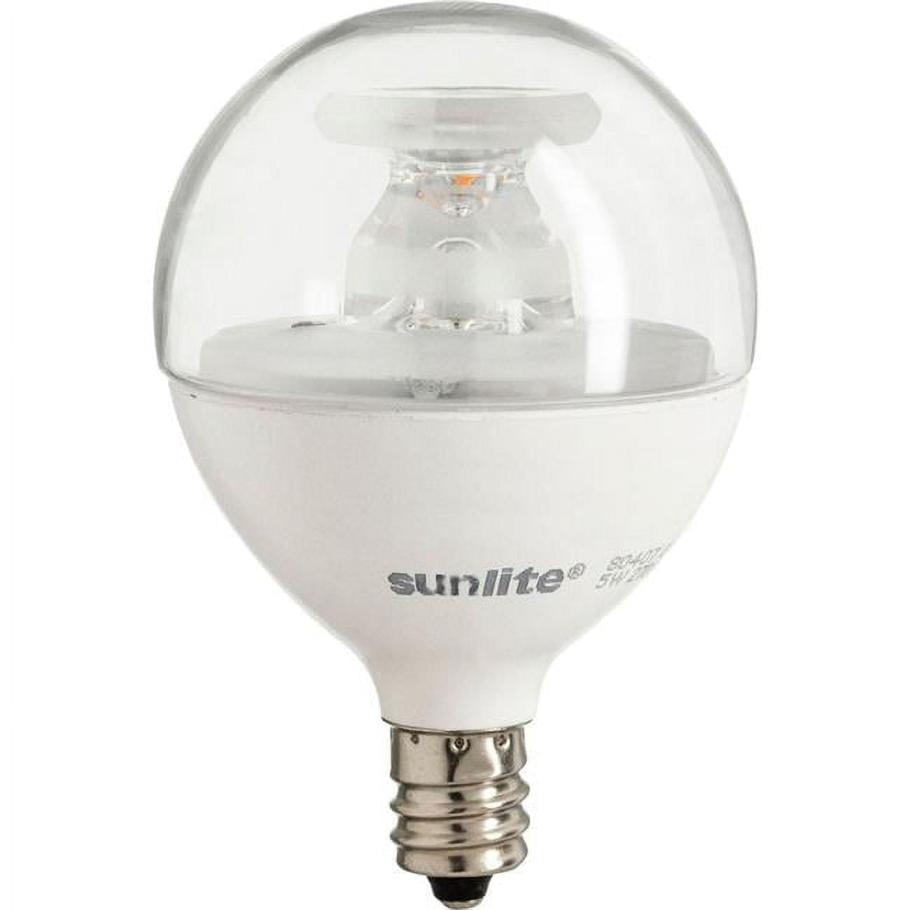 Sunlite G16 LED Dimmable Globe Light Bulbs, 5W (40W Equivalent), Soft White 2700K, 6-Pack For Vanity & Bathroom