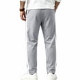 thumbnail image 5 of Baggy Sweatpants Men No Cuff Wide Leg Drawstring Relaxed Fit Bigand Tall Straight Open Hem Trackpants, 5 of 9