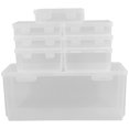 thumbnail image 1 of MesaSe 8pcs Trading Card Storage Box Plastic Playing Card Holder Box Portable Game Card Organizer for Sports Cards Game Cards Collection, 1 of 8