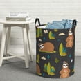 thumbnail image 6 of Fuzoiu Funny Sloths In The Forest Print Circular Hamper,Laundry Basket with Handle,Collapsible Laundry,Dirty Clothes Storage Basket,for Bedroom Bathroom Dorm Living Room-, 6 of 6