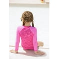 thumbnail image 5 of weVSwe Girls Rash Guard Swimsuit Rare Hem Cuffs Bathing Suit UPF 50+ Protection, 5 of 6
