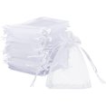 thumbnail image 1 of 120 Bolsas de Organza para Regalos de Fiestas Recuedos de Boda Bautizo Bolsitas para Guardar Joyas Saquito para Regalo (7 X 9 cm), 1 of 4