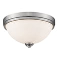 thumbnail image 2 of Z-Lite Ashton 2 Light Flush Mount in Matte Opal and Brushed Nickel, 2 of 2