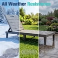 thumbnail image 4 of WLXIANG Outdoor Chaise Lounge Chair Set of 2 with 5-Position Adjustable Back, Waterproof & Lightweight PP Lounge Chairs for Outside Pool Patio (Light Brown), 4 of 9