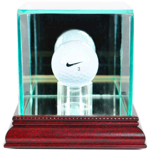 Perfect Cases Golf Ball Display Case, Cherry Finish