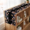 thumbnail image 6 of Table Runners 90 Inches Long Dress Scarves, Black Spring Floral Farmhouse Coffee/Dining/Kitchen Table Runner for Living Room, Elegant Flowers Farmhouse Botanical 13x90 Inch, 6 of 9