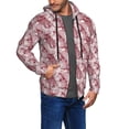 thumbnail image 2 of Naloa Orchids Flowers Men’s Hoodies, Zip up Hoodie, Sweatshirts,Hoodies for Men Sizes S-3XL-3X-Large, 2 of 5