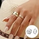 thumbnail image 4 of Juego de Llama Bohemia Sunnimix 2x Anillo abierto ajustable plata, 4 of 7